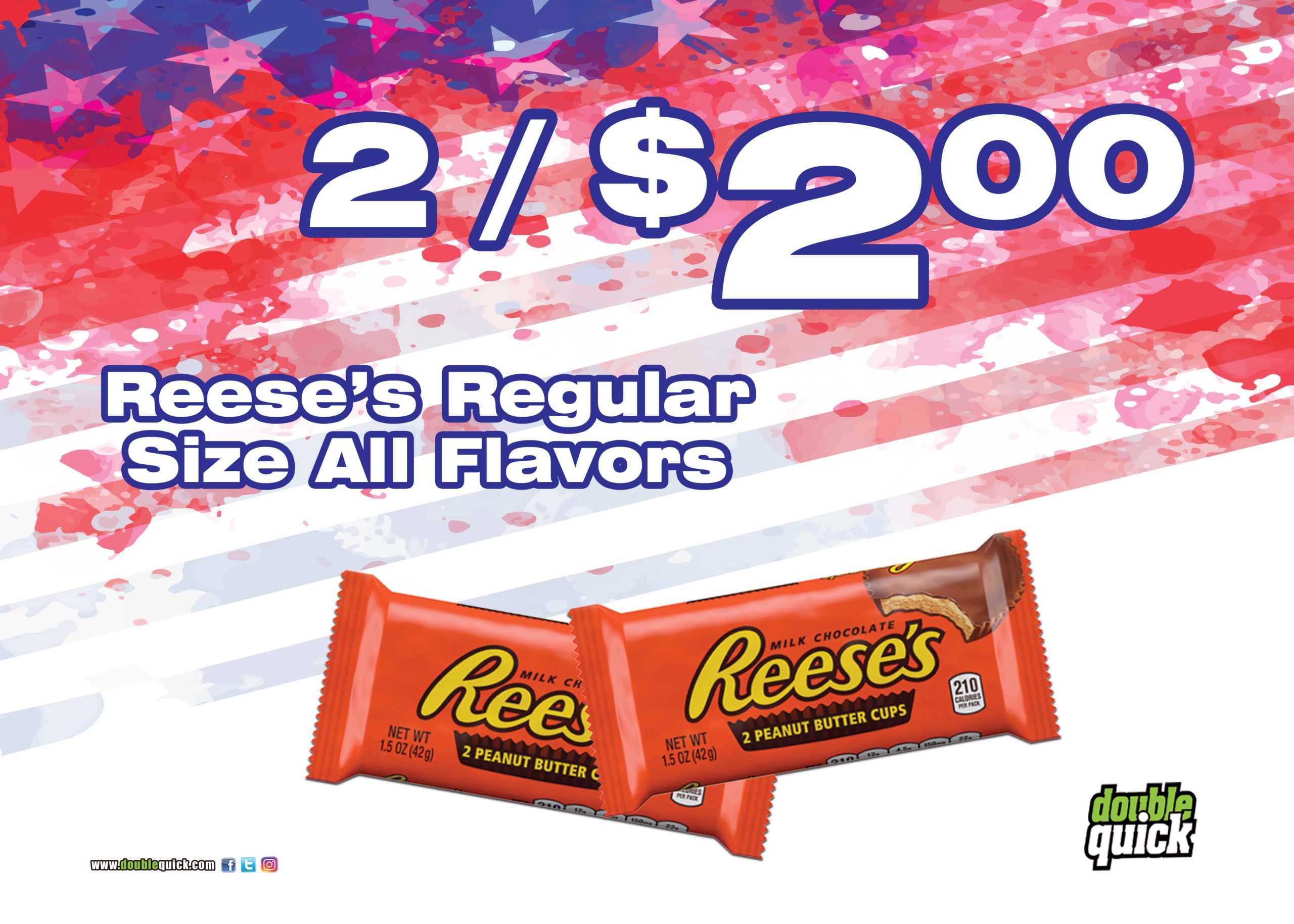 Reese's Regular Size All Flavors, 2/$2